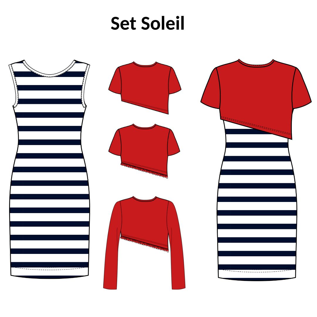 Schnittmuster für Kleid Soleil 11 | TOSCAminni