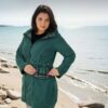 Schnittmuster Fleecejacke nähen – Vorderansicht der selbstgenähten Jacke Solveig