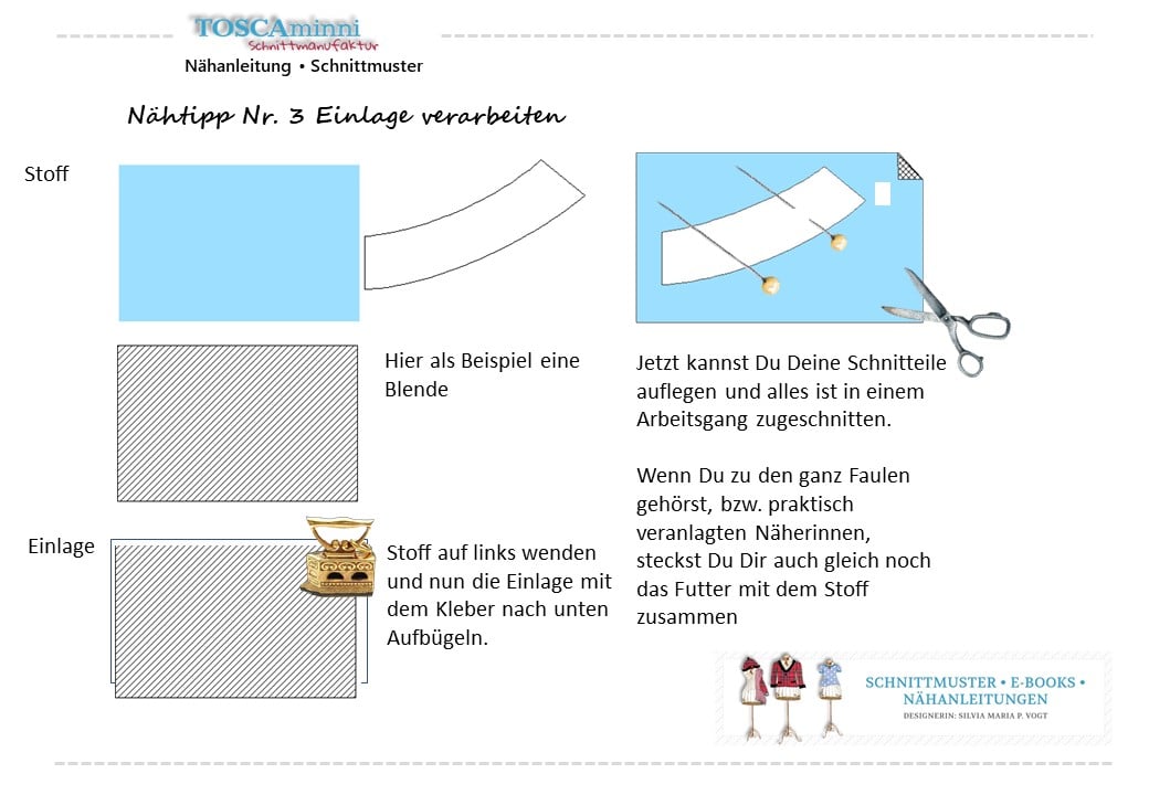 Vliseline verarbeiten