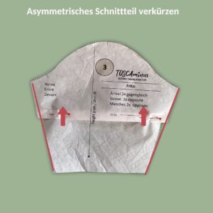 Ärmel am Schnittmuster verkürzen | TOSCAminni