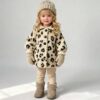 Mantel Ninette aus kuscheligem Leo-Walk – Schnittmuster Kindermantel mit Ballonärmel und Futter, TOSCAminni