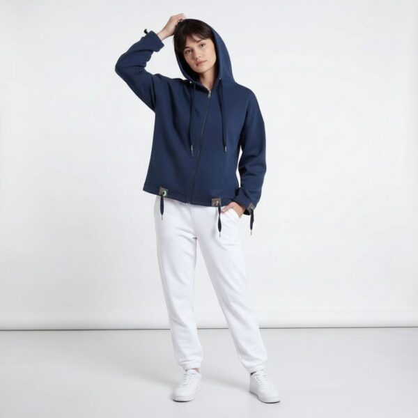 Schnittmuster Oversize Jacke Damen Francine in unifarbener Variante, sportliche Oversize Jacke zum Selbernähen