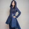 Cosplay Schnittmuster Damen Mantel – dramatischer blauer Walkmantel mit ausgestelltem Rock | TOSCAminni