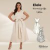 Schnittmuster Leinenkleid Elele Normalgröße 1,68m