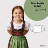Schnittmuster Dirndlbluse für Kinder aus Jersey | Modell Emilie in den Größen 86 bis 140